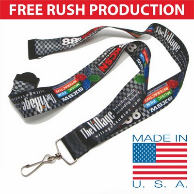 1" USA Full Color Lanyard